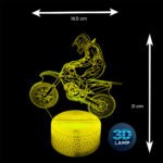 Lampka Motocykl cross 3D LAMP LED - obrazek 2